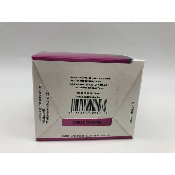 Leggs Women's Silken Sheer No-Roll Waistband Control Top Panty Hose Nude Size A - Picture 5 of 12